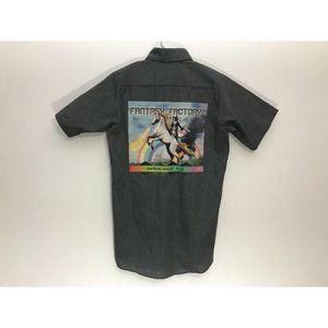 Vintage Red Kap Indian Pale Ale Unicorn Cat Mens S Button Down Graphic Shirt *3